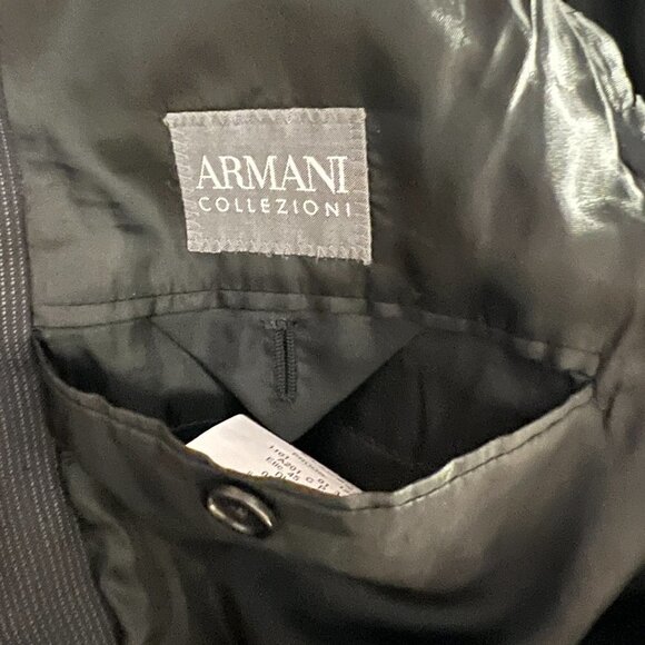 Armani Collezioni Mens black 100% Wool  Sports Coat 42/L - Picture 11 of 11